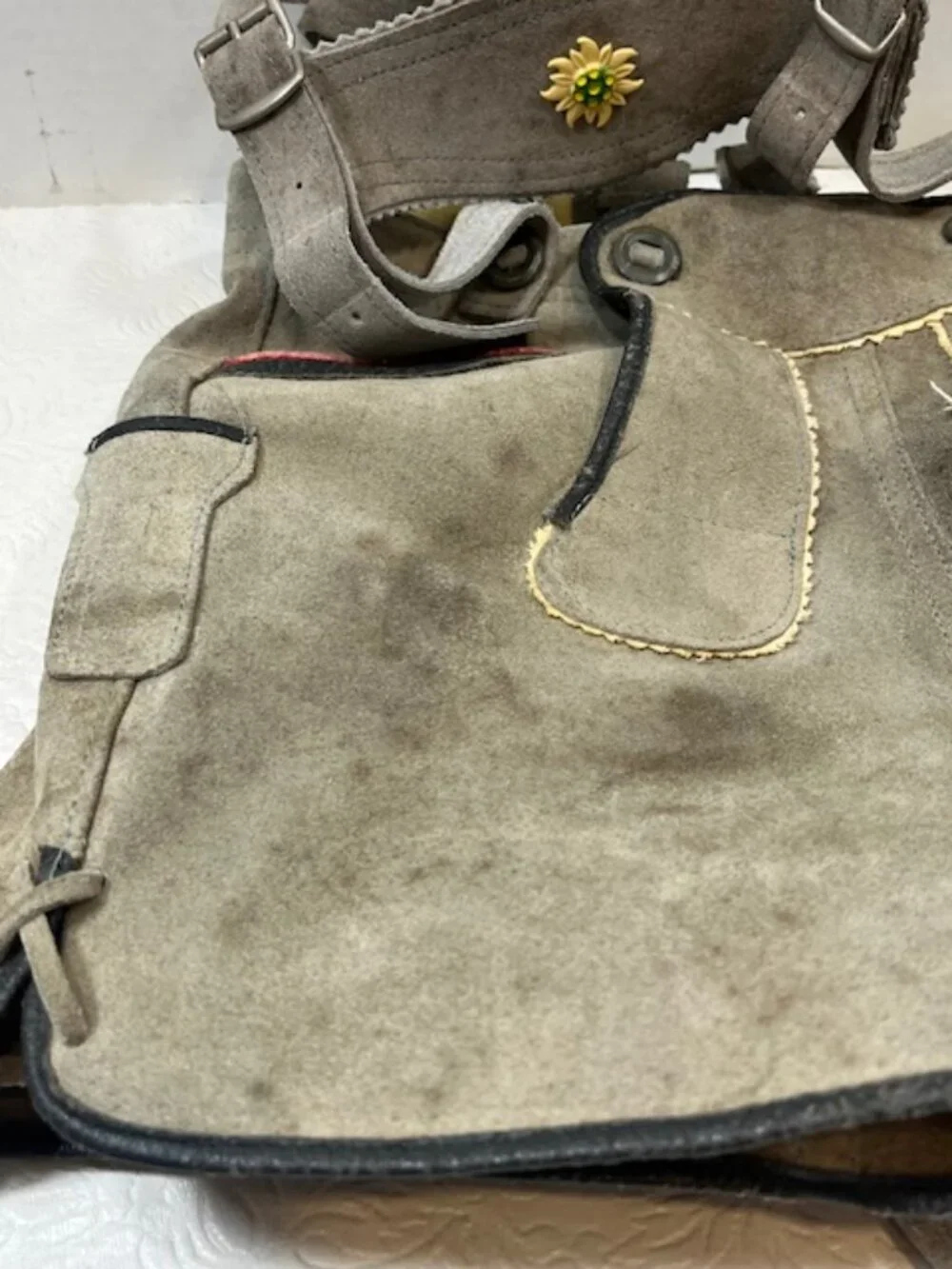 Lederhosen vintage grey